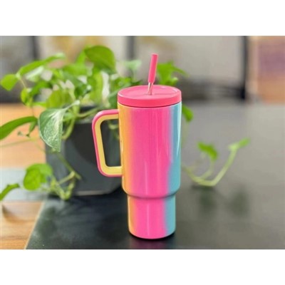 40 унца чаше са дршком и сламом